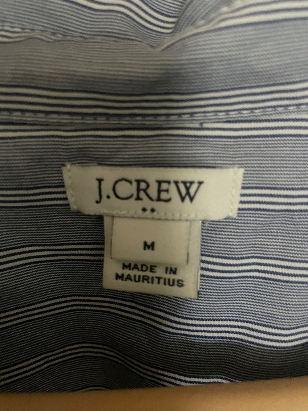 J. Crew Blue and White Striped Short Sleeve Shirt - Picture 2 of 2
